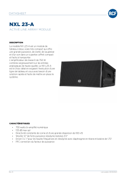 RCF NXL 23-A ACTIVE LINE ARRAY MODULE spécification