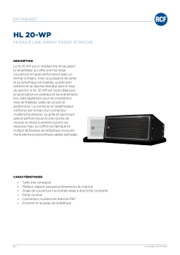 RCF HL 20-WP WEATHERPROOF PASSIVE LINE ARRAY MODULE spécification