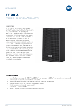 RCF TT 08-A ACTIVE PRECISION MONITOR spécification