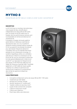 RCF MYTHO 8 ACTIVE TWO-WAY 8" DSP MONITORING SYSTEM spécification