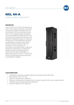 RCF NXL 44-A ACTIVE TWO-WAY ARRAY spécification