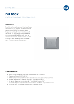 RCF DU 100X CEILING OR WALL SURFACE MOUNTED spécification