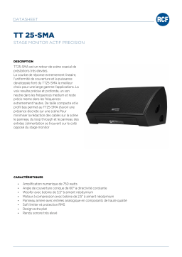 RCF TT 25-SMA Fiche Technique | AI Chat & PDF