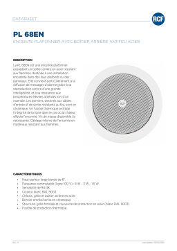 RCF PL 68EN CEILING SPEAKER spécification