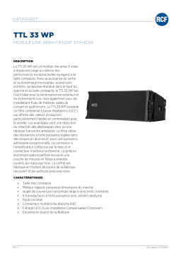 RCF TTL 33 WP WEATHERPROOF PASSIVE LINE ARRAY MODULE spécification