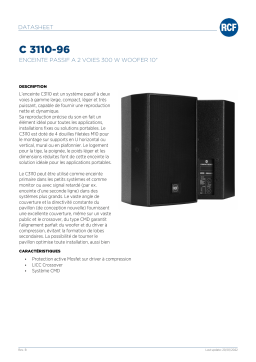 RCF C 3110-96 TWO-WAY PASSIVE SPEAKER spécification