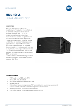 RCF HDL 10-A ACTIVE LINE ARRAY MODULE spécification