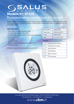 Salus SP220 spécification