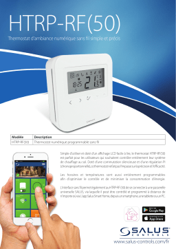 Salus HTRP-RF(50) Thermostat numérique RF Zigbee à piles spécification