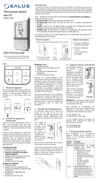 Salus AWRT10RF Wireless Radiant Thermostat Guide d'installation