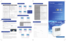 Salus HTRS230 Thermostat numérique Manuel utilisateur