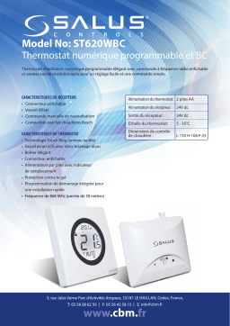 Salus ST620WBC spécification