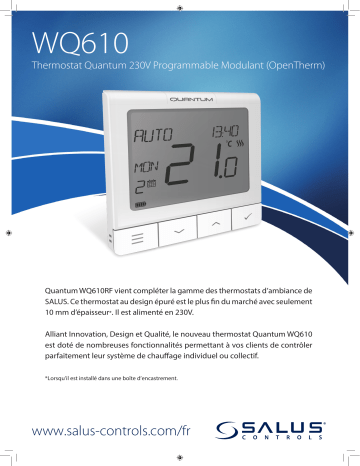 Salus WQ610 SALUS Quantum Thermostat spécification | Fixfr