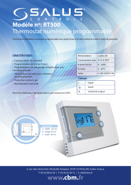 Salus RT500 spécification