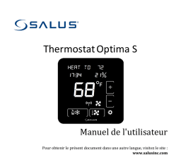 Salus ST898ZB Optima S Thermostat Manuel utilisateur