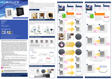 Salus AS20xRF Wireless Digital Thermostat Guide d'installation | Fixfr
