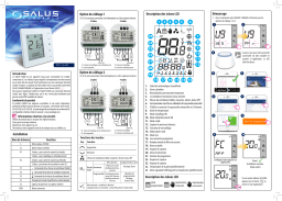 Salus FC600 Thermostat numérique ventilo-convection Zigbee 230V Manuel utilisateur