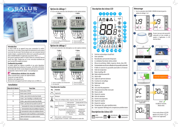 Salus FC600 Thermostat numérique ventilo-convection Zigbee 230V Manuel utilisateur | Fixfr