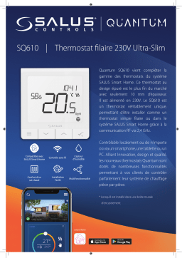 Salus SQ610 Thermostat Quantum Zigbee programmable 230V spécification