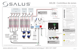 Salus AKL08 Wired Relay Controller Guide d'installation