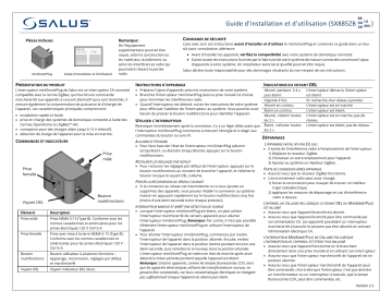 Salus SX885ZB Mini Smart Plug Guide d'installation | Fixfr