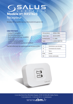 Salus RXST625 spécification