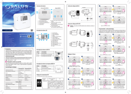 Salus RT510RF Thermostat numérique programmable sans fil Manuel utilisateur