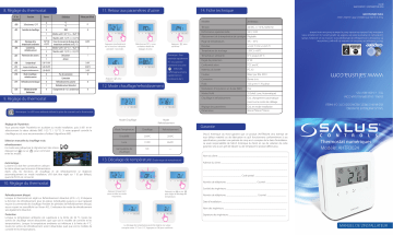 Salus AHTR3024 Digital Thermostat Guide d'installation | Fixfr