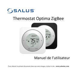 Salus ST880ZB Optima Thermostat Guide d'installation