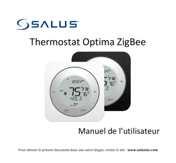 Salus ST880ZB Optima Thermostat Guide d'installation | Fixfr