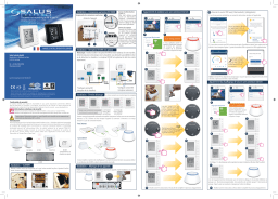 Salus VS20BRF Thermostat numérique 4/1RF Zigbee alim. par piles Manuel utilisateur