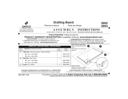 Safco 3952 Precision Table Top, 60 x 37 1/2" Manuel utilisateur