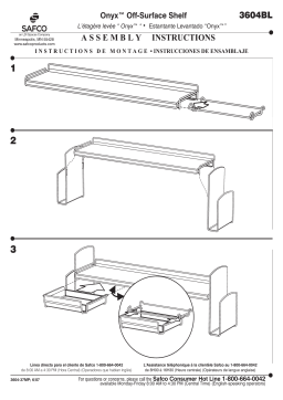 Safco 3604BL Onyx™ Mesh Off-Surface Shelf Manuel utilisateur
