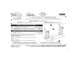 Safco 2086BL Rumba™ T-Leg Caps Manuel utilisateur