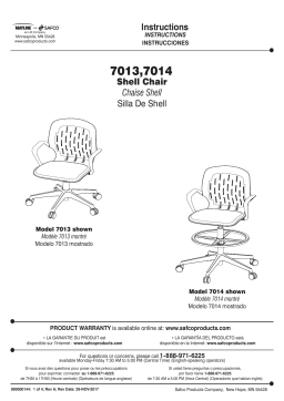 Safco 7013BL Shell™ Desk Chair Manuel utilisateur