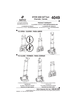 Safco 4049NC Stow and Go Cart™ Manuel utilisateur