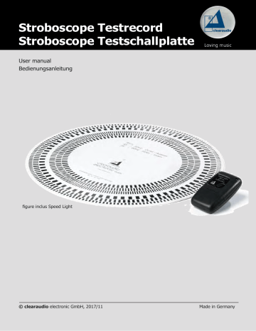 Clearaudio Stroboscope Testrecord Manuel utilisateur | Fixfr