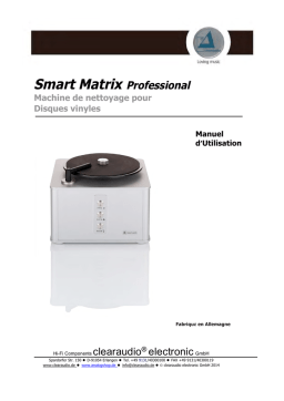 Clearaudio Smart matrix professional Manuel utilisateur