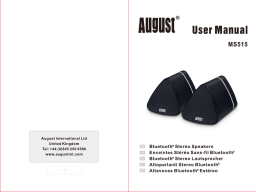 August MS515 Bluetooth Stereo Speaker Manuel utilisateur