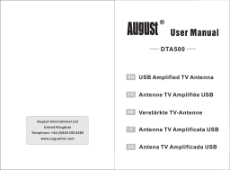 August DTA500 USB Amplified TV Antenna Manuel utilisateur