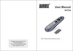 August WP200 Wireless Presentation Laser Pointer & Page Changer Manuel utilisateur