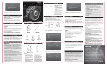 Performance Designed Products X5B-051-044RNA AG9+Wireless Headset for PS4 Manuel utilisateur | Fixfr
