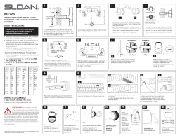 Sloan WES-2000 Urinal Guide d'installation