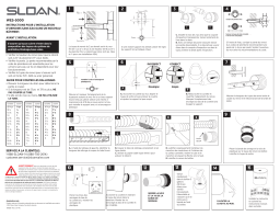 Sloan WES-5000 Urinal Guide d'installation