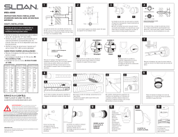 Sloan WES-4000 Urinal Guide d'installation