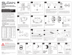 Sloan WES-1000 Urinal Guide d'installation