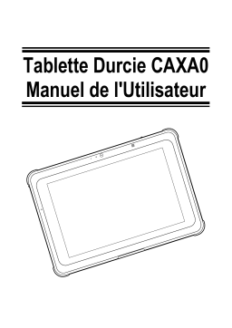 Avalue CAXA0 10.1" Semi-Rugged Tablet Manuel utilisateur