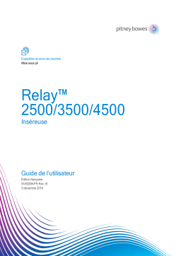 Pitney Bowes Relay 2500, 3500, 4500 Systèmes d'insertion Manuel utilisateur