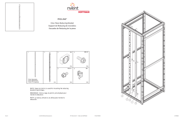 nvent ProLine Tie-Down Reducing Bracket Manuel utilisateur | Fixfr