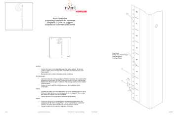 nvent Rack Unit Label Manuel utilisateur | Fixfr